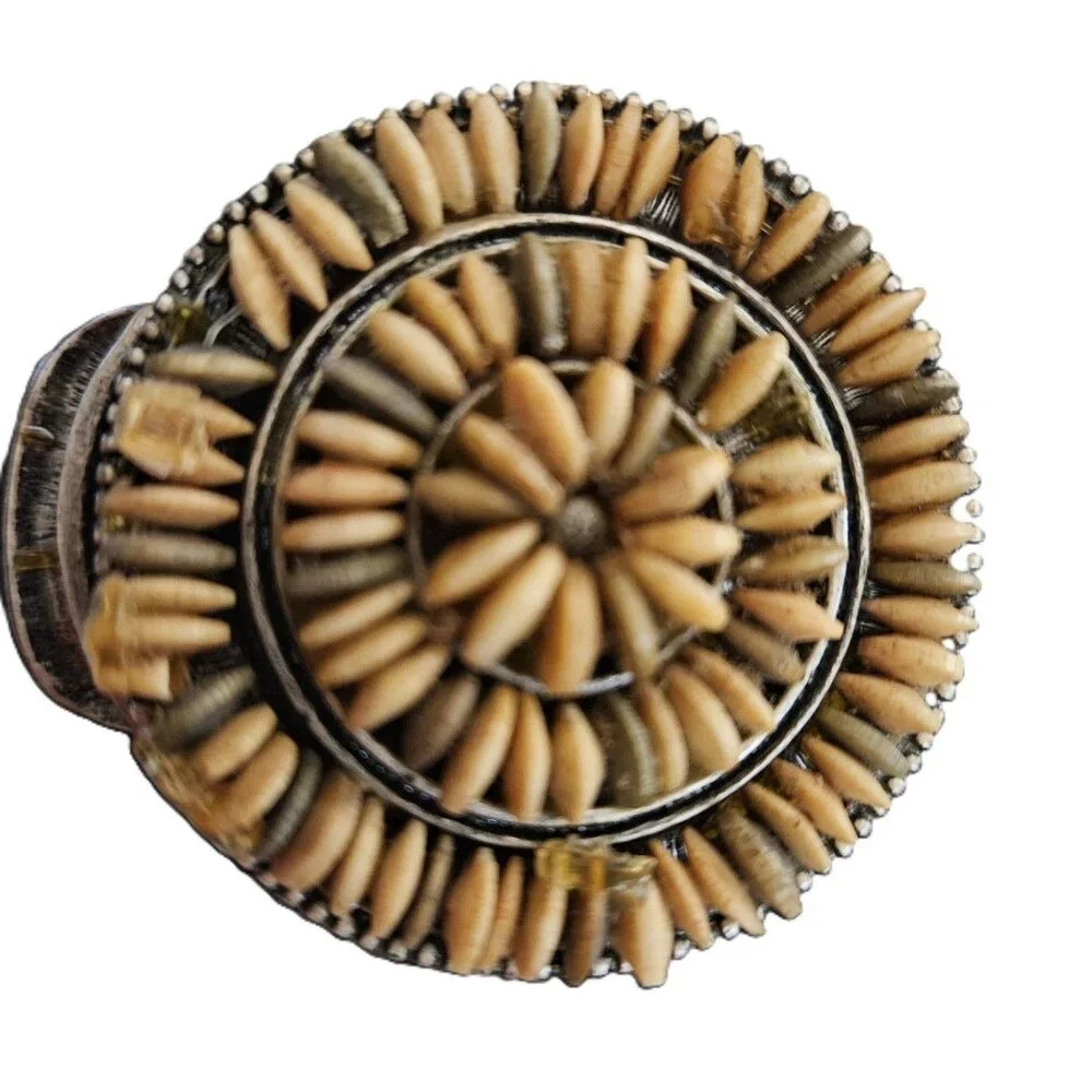 Vintage Beaded Cuff Bracelet, Made in Vietnam,